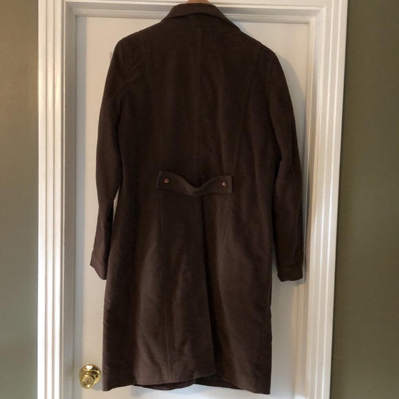 GAP Vintage Three-Quarter Length Brown Coat Brushed Cotton Size XL HOST PICK - Picture 4 of 5